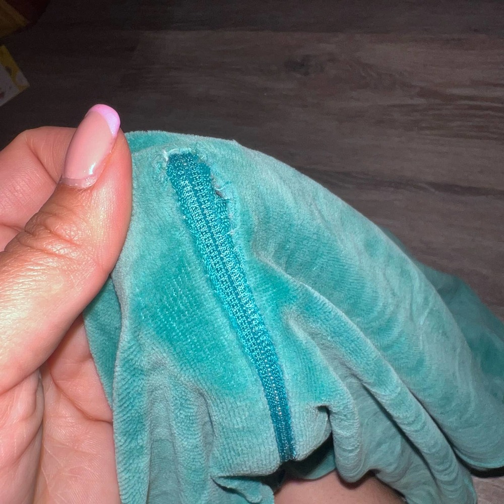 Givenchy for ChesaVelour Aqua Quarter Zip - Picture 7 of 11